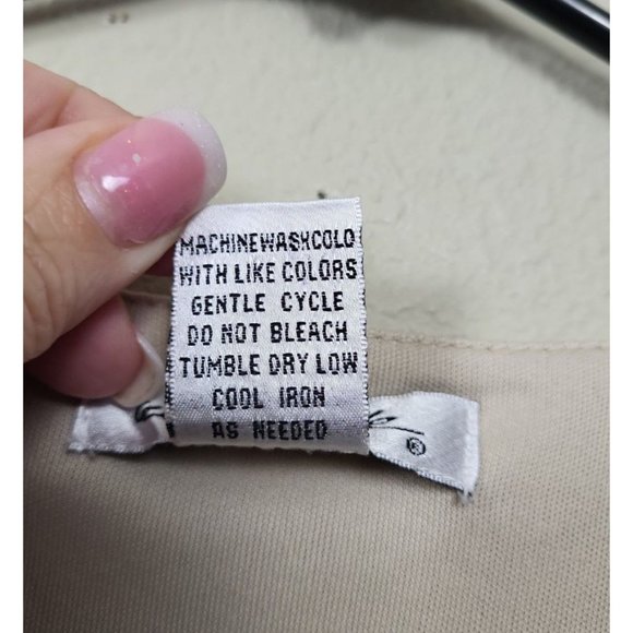 Ultra‎ Pink Women's Size L Layered Tank Ivory Cream Lace And Embroidery Applique - Picture 5 of 7